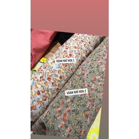 CHIFFON HOA NHÍ HÀN QUỐC SIÊU ĐẸP MAY VÁY ÁO SƠ MI MACXI ĐỒ CÔNG SỞ CỰC XINH