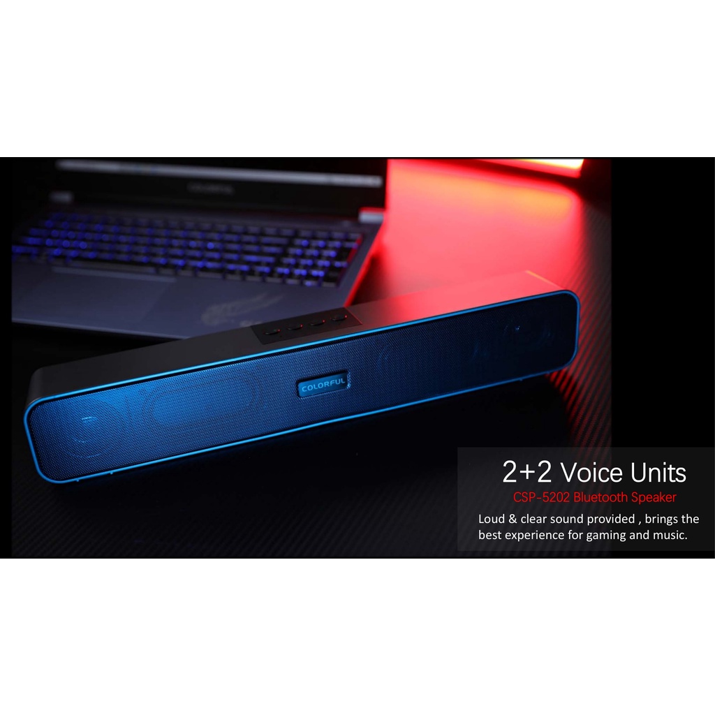 [Mã SKAMSALE03 giảm 10% đơn 200k] Loa Bluetooth Soundbar mini Colorful CSP-5202