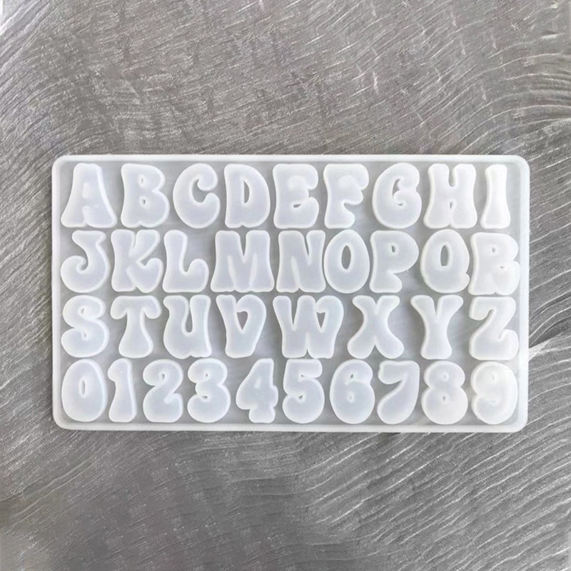 Khuôn Silicone Hình Chữ Cái Và Chữ Số Độc Đáo Làm Đồ Trang Sức Thủ Công