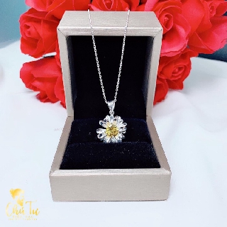 🌿Dây Chuyền Hoa Cúc Khuyết🌿(Bạc 925)