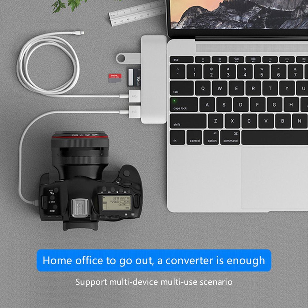 Bộ Chuyển Đổi Usb 3.1 Type-C Hub Sang Hdmi Thunderbolt 3 Usb C Thunderbolt 3.0 Tf Cho Macbook Pro / Air | BigBuy360 - bigbuy360.vn