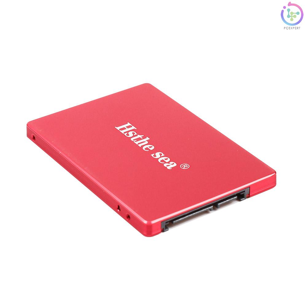 Hsthe sea SSD 2.5inch Metal Solid State Drive Read And Write Quiet Operation Shock And Drop Resistance Compatibility Red 120GB