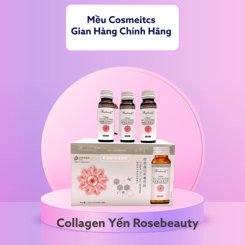 Collagen Yến Tươi Rose Beauty Trắng Da