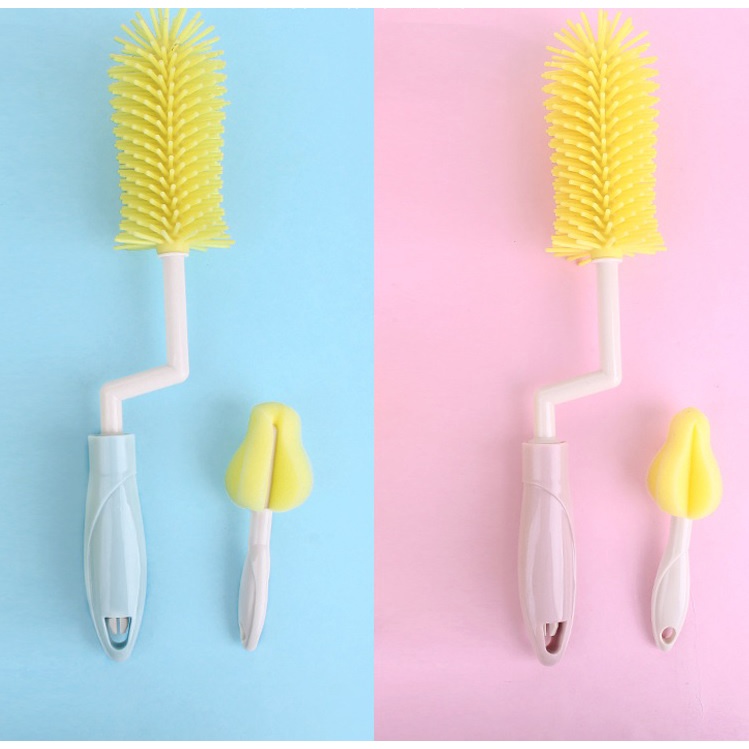 Chổi Cọ Rửa Bình Sữa Núm Ty Bằng Silicone MoonShip Shopme3convn