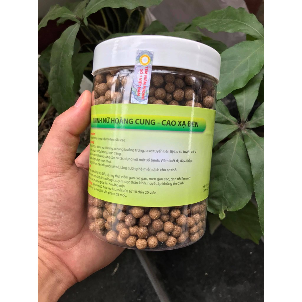 viên trinh nữ hoàng cung xạ đen hộp 500gram