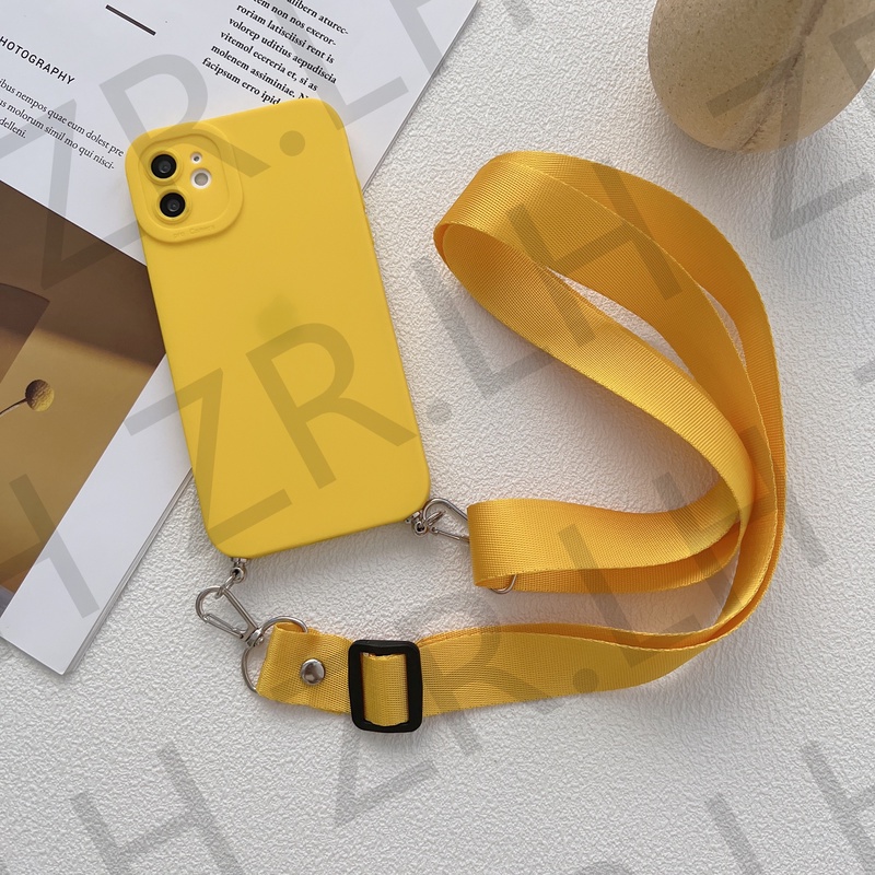 Ốp Điện Thoại Có Dây Gài Cho IPhone 13 11 12 Pro Max XS X SE 2020 6S 7 8 Plus XR