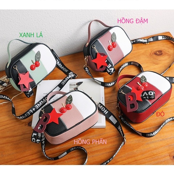 Túi đeo chéo hộp cherry a076