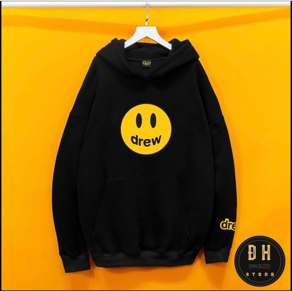 Áo Hoodie Drew House Mặt Cười Mũ 2 Lớp, Áo Nỉ Bông Hoodie Unisex Nam Nữ | BigBuy360 - bigbuy360.vn