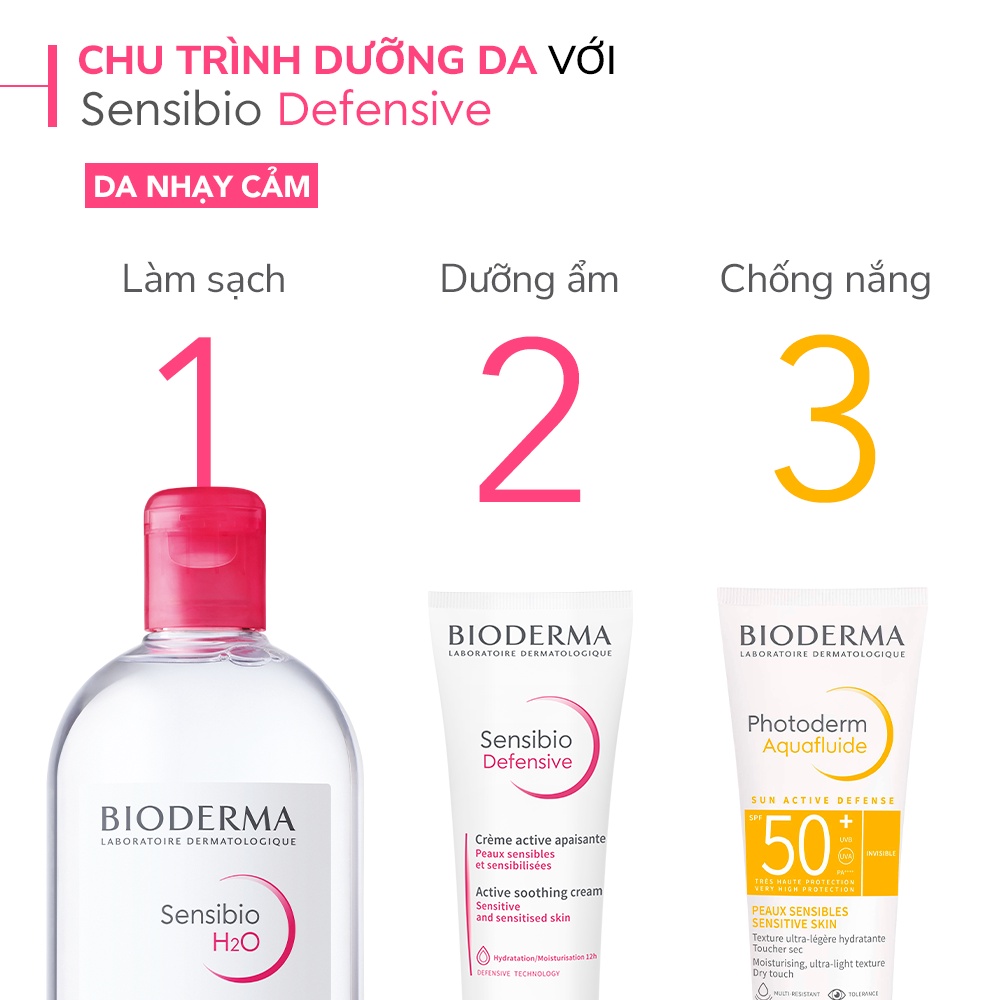 Kem dưỡng ẩm và làm dịu da, dành cho da nhạy cảm Bioderma Sensibio Defensive - 5ml