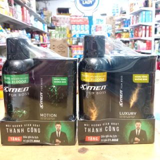 Xịt khử mùi x men forboss 150g ta đâu gội 85 g.