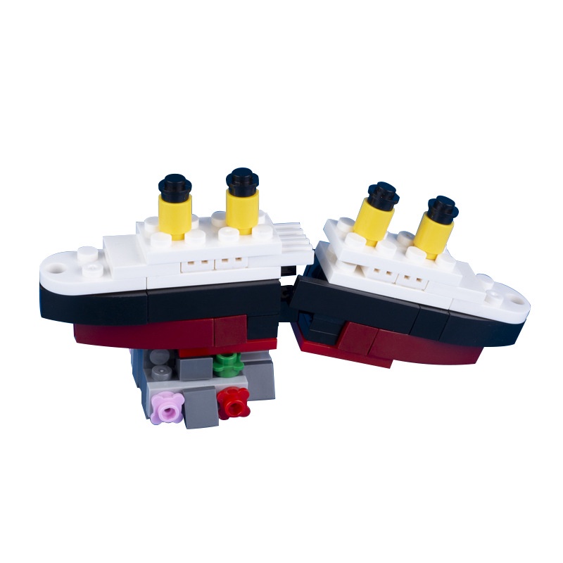 Moc Mô Hình Tàu titanic mini Lắp Ráp Cho Bé