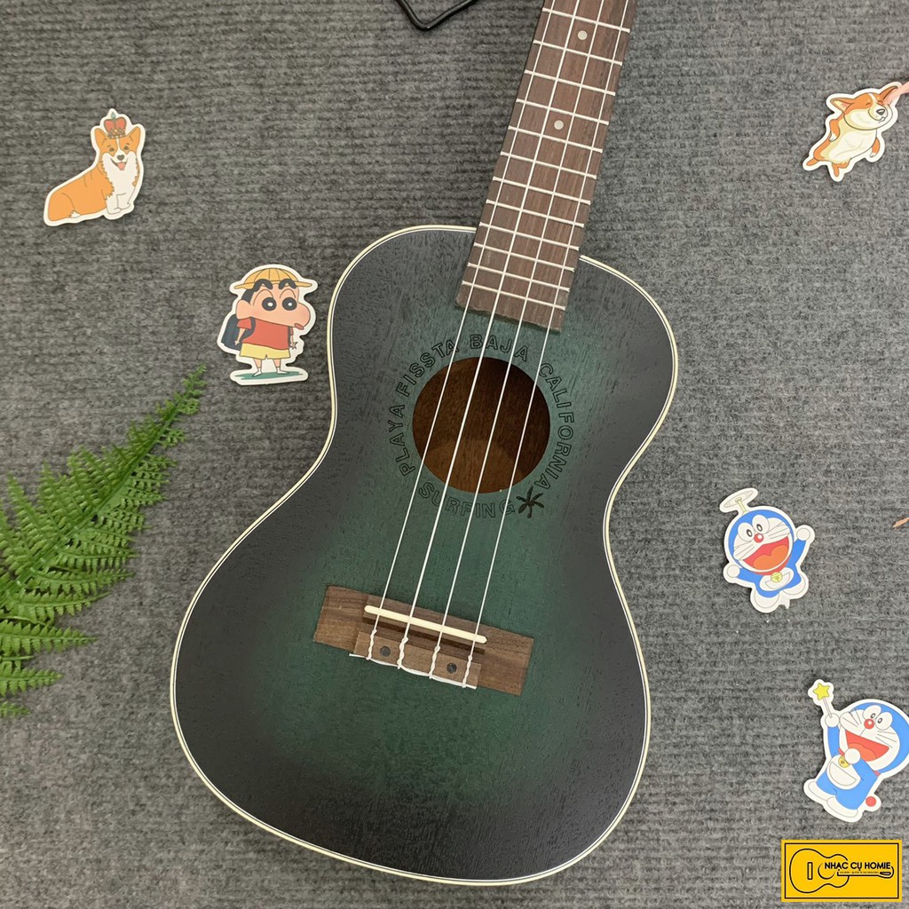 ĐÀN UKULELE CONCERT 23INCH DEVISER XANH ĐEN