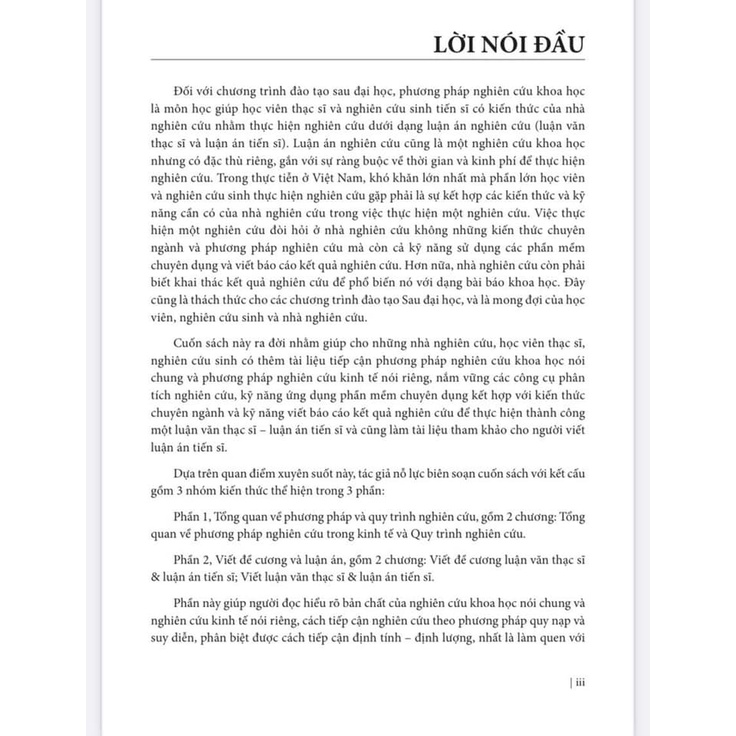 Sách - Phương Pháp Nghiên Cứu Kinh Tế Và Viết Luận Văn Thạc Sĩ Và Luận Án Tiến Sĩ