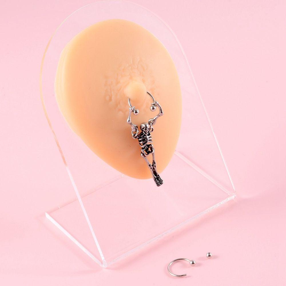 Khuyên Xỏ Cơ Thể / Nhũ Hoa Hình Nón / Chữ C Phong Cách Punk Cá Tính Cho Nam