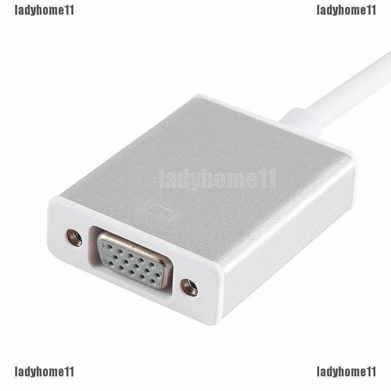 LHE USB 3.1 Type C To VGA Adapter Cable USB-C Male To VGA 1080p Female Converter