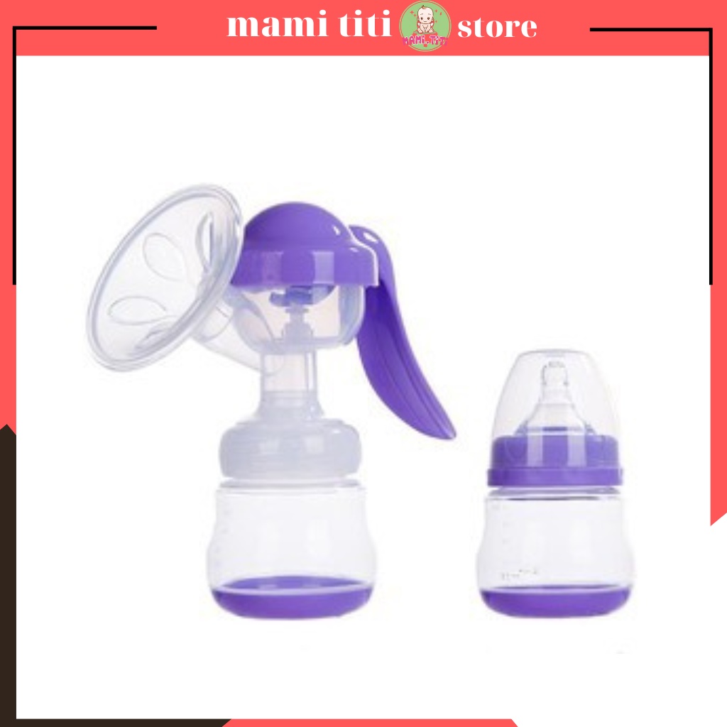 Máy hút sữa cầm tay Pigeon 180ml kèm núm ti hàng xuất Nhật