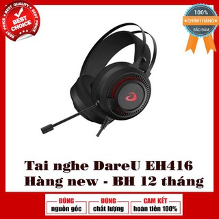 Tai nghe gaming dareu eh416 black 7.1 rgb