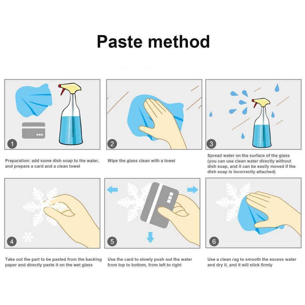 Miếng Dán Tường Trang Trí Giáng Sinh Bằng PVC Tự Dính