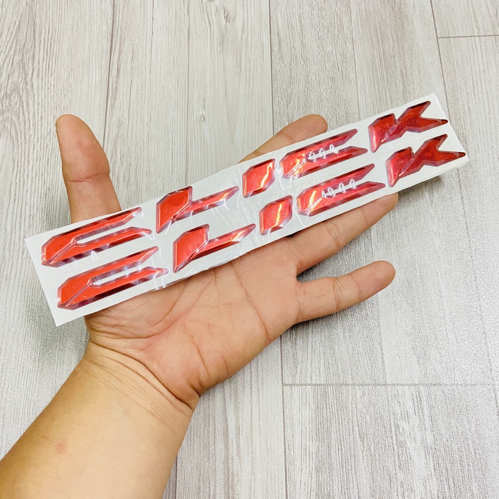 Bộ chữ Click nhựa dẻo đủ màu như zin