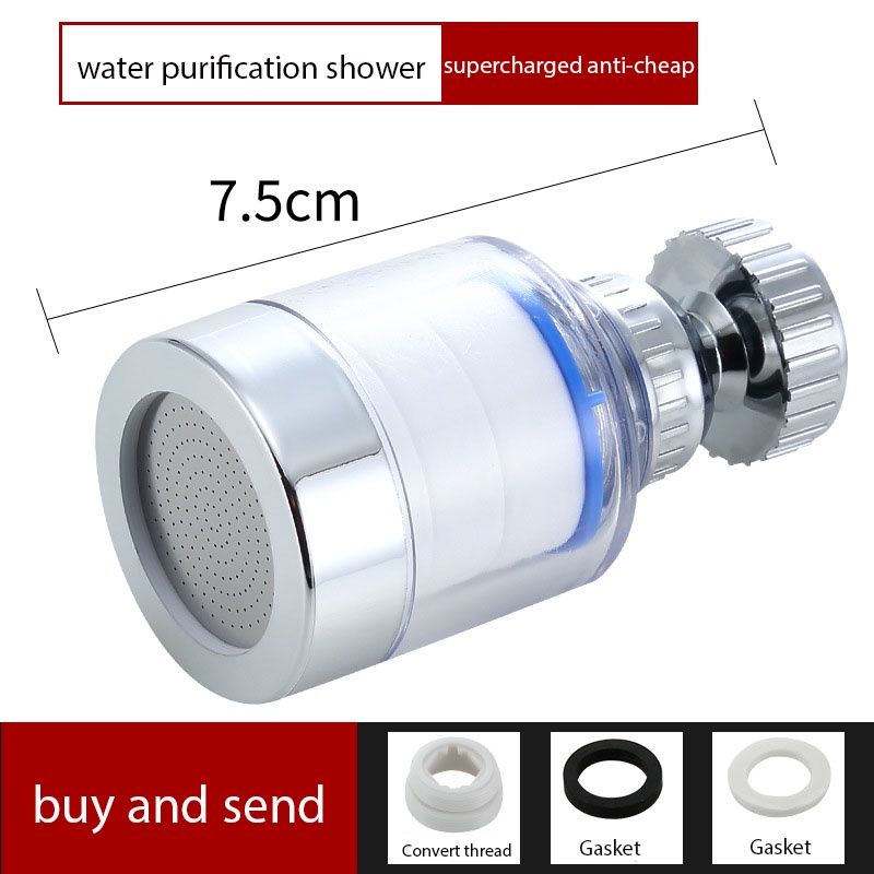 Đầu Vòi Rửa Bát Tăng áp Xoay 360 độ Kèm Bộ Lọc Nước độ Lắp đặt Dễ Dàng