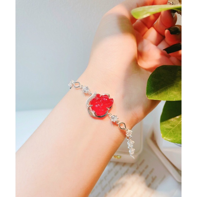 LẮC TAY HỒ LY CHO BẠN NỮ ĐỦ MÀU- LẮC TAY BẠC TA