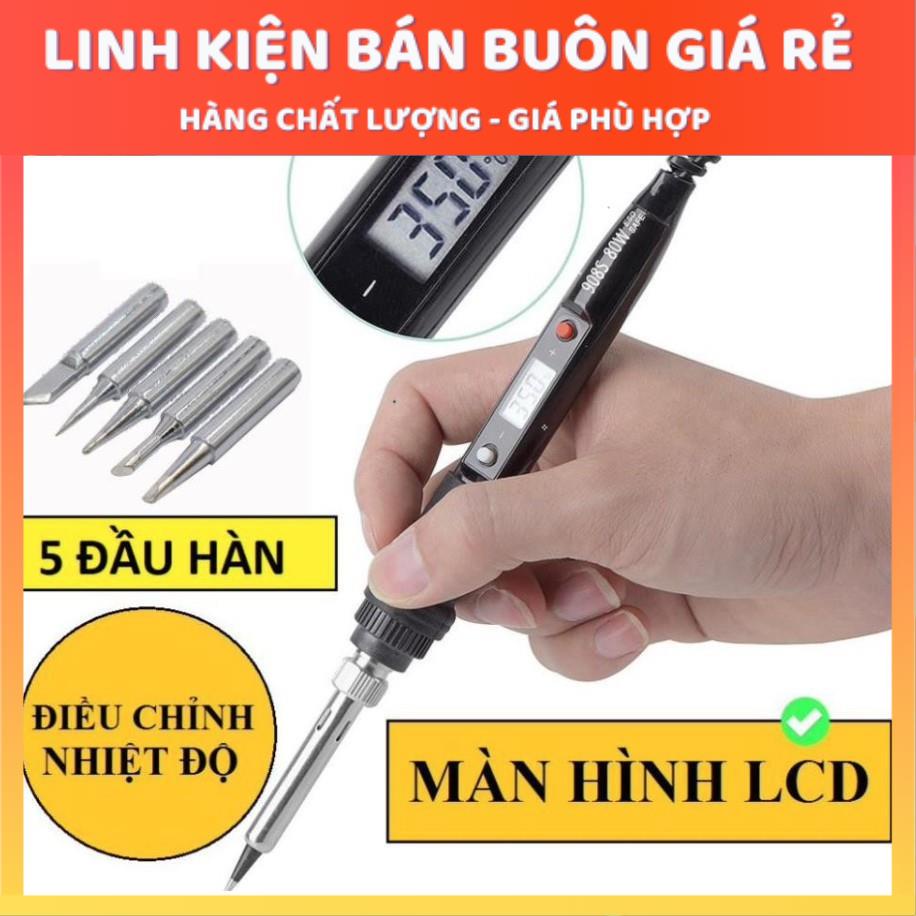 Mỏ hàn thiếc cao cấp (có LCD hiển thị và điều chỉnh nhiệt độ) cao cấp