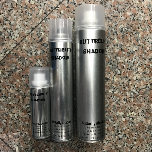 Gôm, Keo Xịt Tóc Butterfly Shadow 150ml 320ml 600ml  Tạo Kiểu Và Giữ Nếp Cho Tóc.Hàng Chính Hãng