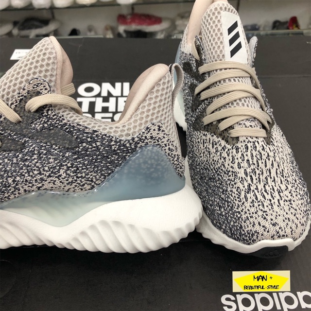 Giày thể thao Alphabounce Beyond 2018 xám chấm, Giày chạy bộ siêu êm, cá tính, full box