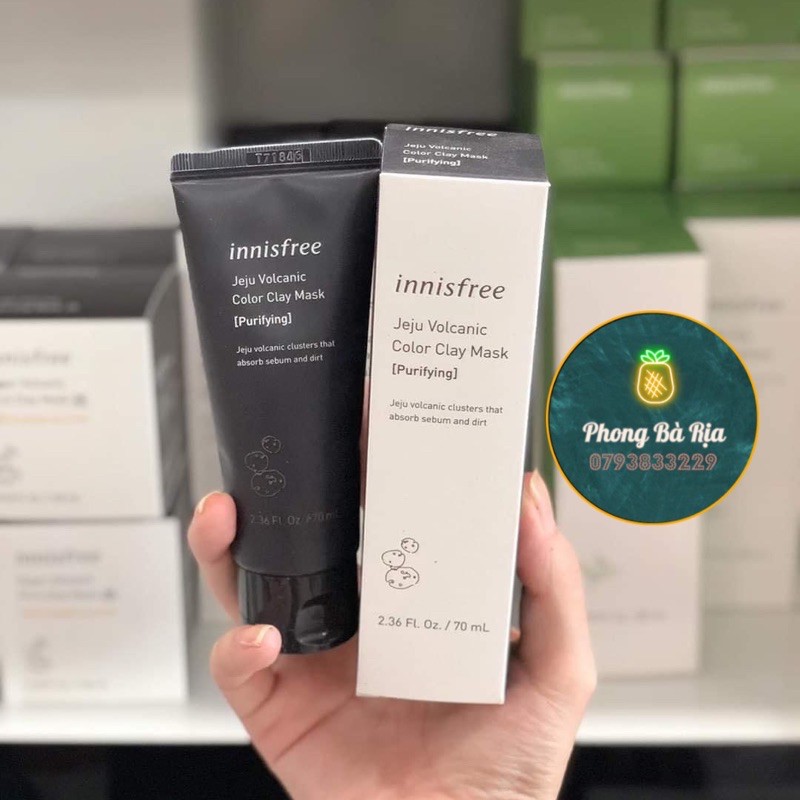 Mặt Nạ Innisfree Volcanic Color Clay Mask Black