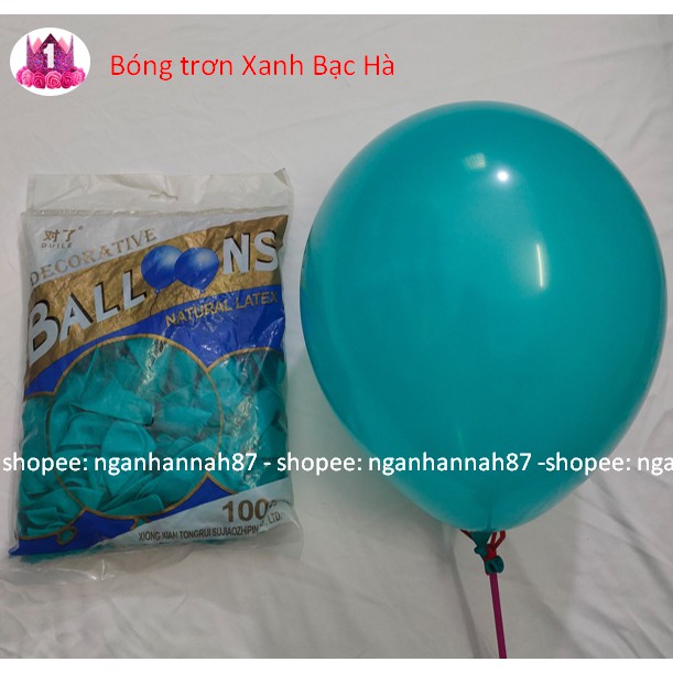 Bóng bóng cao su trơn trang trí sinh nhật sự kiện