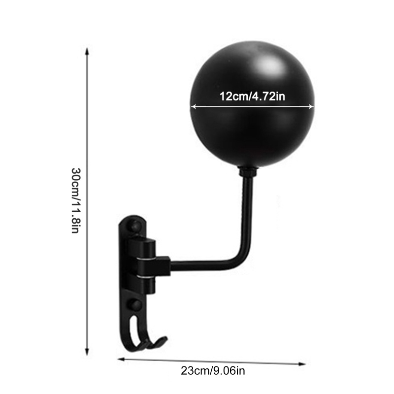Giá Đỡ Mũ Bảo Hiểm Xoay 180 Độ Có Móc Gắn Tường