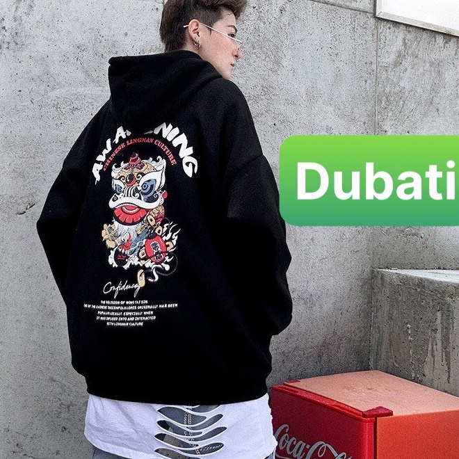 ÁO KHOÁC HOODIE KÌ LÂN CHẤT NỈ DÀY DẶN NAM NỮ UNISEX PHONG CÁCH NHẬT BẢN- DUBATI FASHION