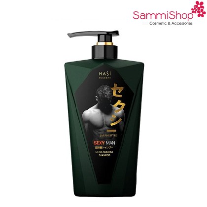 Dầu gội Hasi Kokeshi nước hoa nam - sạch mát &amp; nam tính 380g