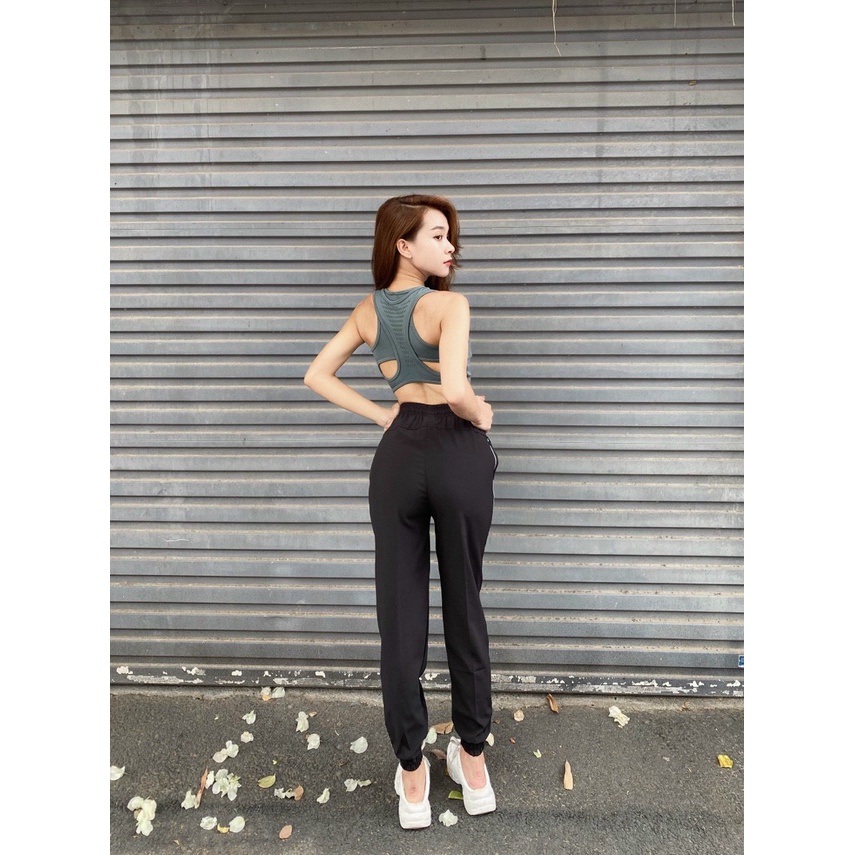 Áo Bra Tập Gym Yoga Nữ 90Degree 2 Lớp Xuất Xịn Chất Dệt Kim