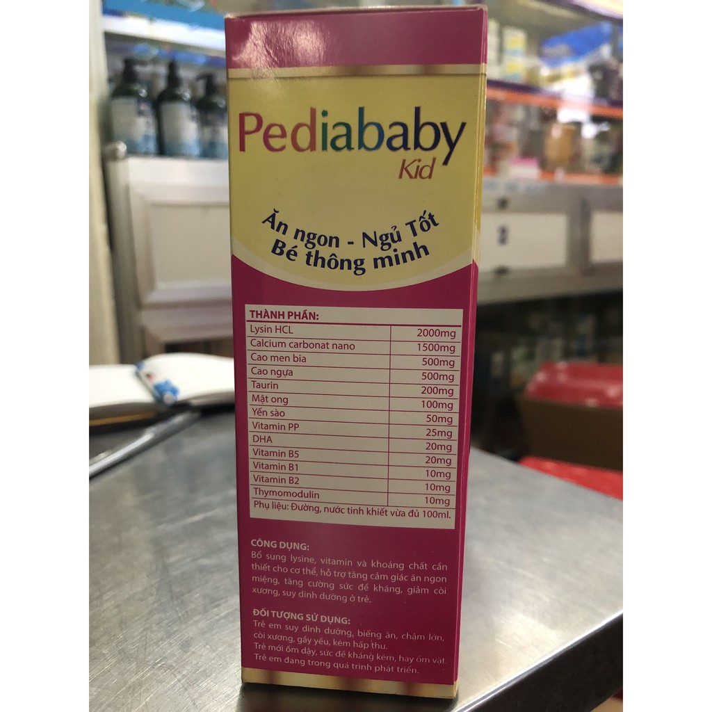 Pediababy giúp bé ăn ngon ngủ tốt, bổ sung vitamin