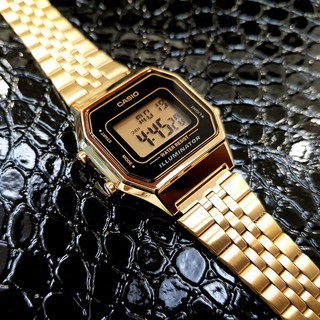 ĐỒNG HỒ UNISEX CA SSIO LA680 BLACK GOLD SIÊU ĐẸP THÉP KHÔNG GỈ- BH 12 THÁNG (HÌNH THẬT KÈM VIDEO)