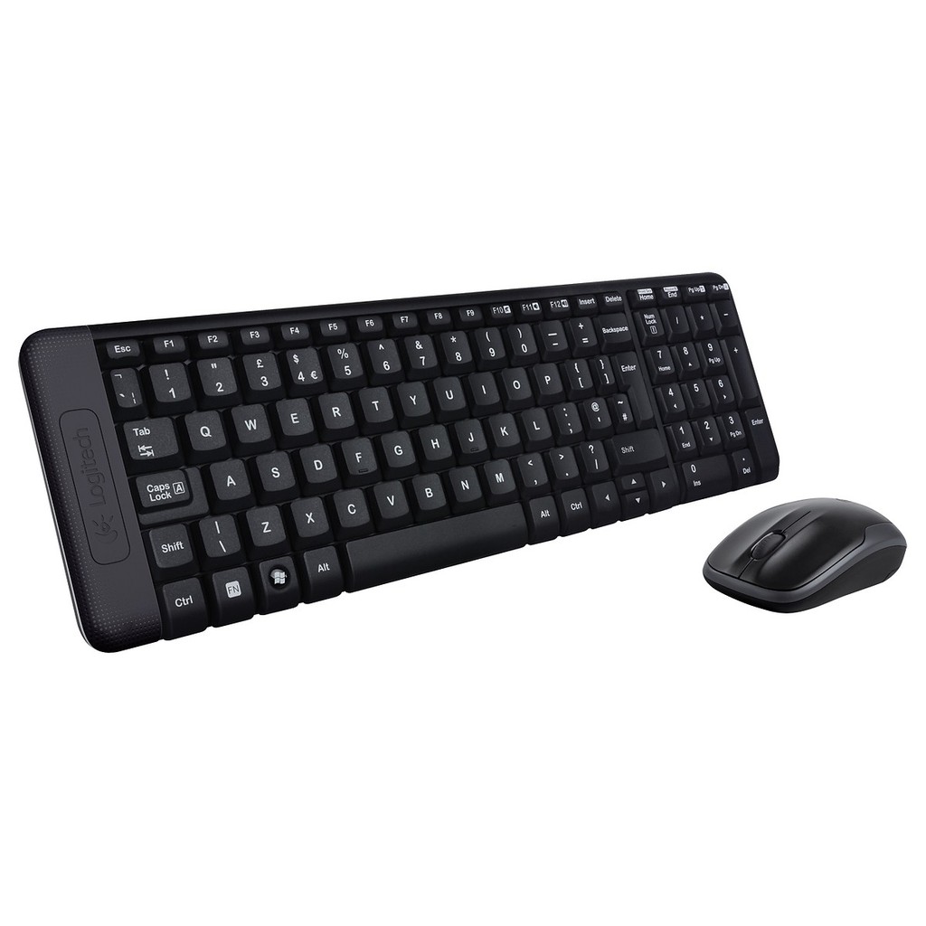 Bộ Bàn Phím Và Chuột Logitech MK220 Không Dây -