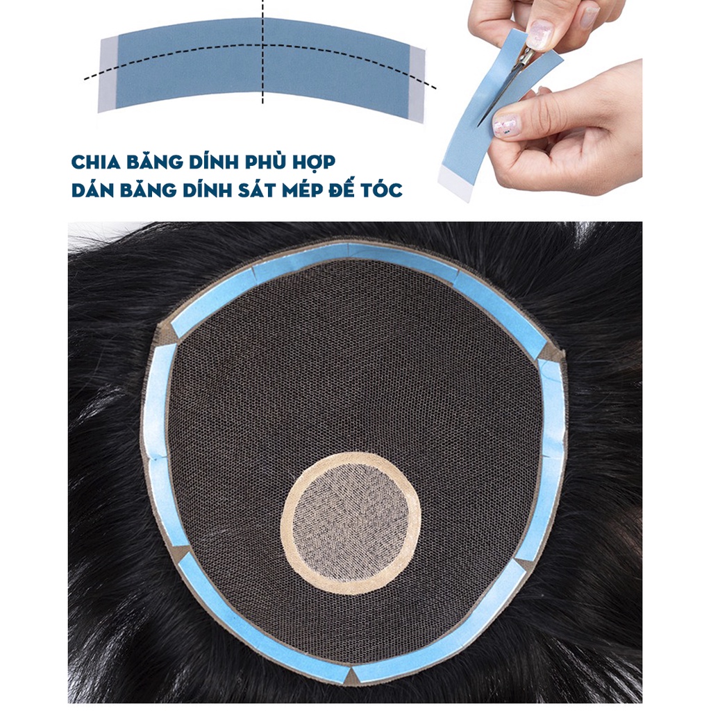 Băng dính tóc giả lace front độ cong CC