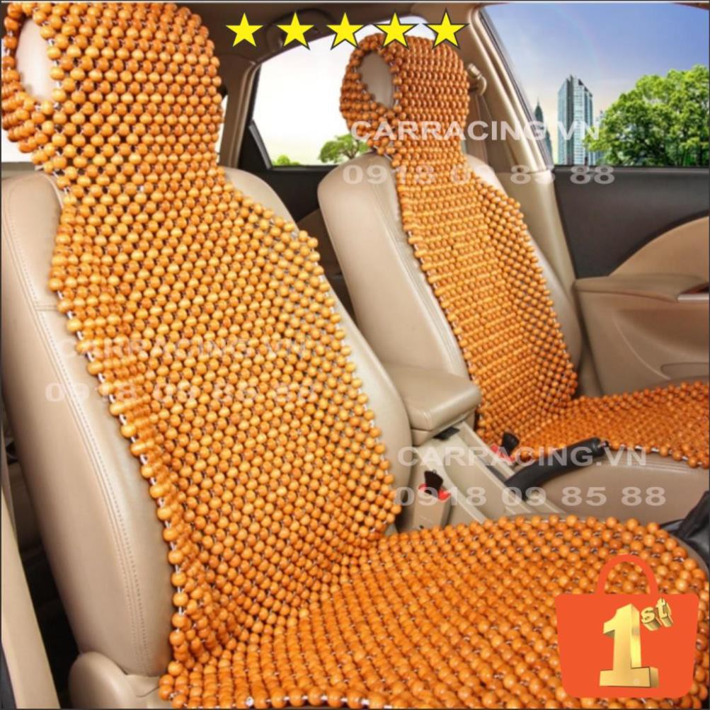 {Hàng chính hãng} Đệm lót ghế massage ô tô, xe hơi 100 phần trăn gỗ nhãn - Nội thất phụ kiện và cũng là đồ chơi ô tô
