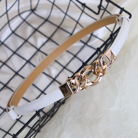 Thắt Lưng Da Pu Thiết Kế Khóa Kim Loại Sang Trọng Thời Trang Cho Nữ