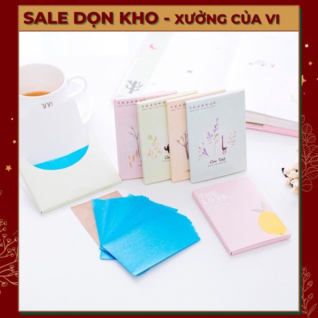 Giấy thấm dầu kiềm mụn cho da dầu hộp 50 tờ hàng nội địa Trung SC001 Xưởng Của Vi | BigBuy360 - bigbuy360.vn
