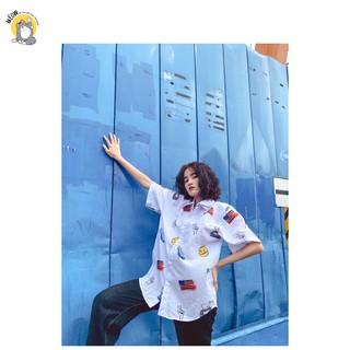 Funky shirt - áo sơmi họa tiết made by méow