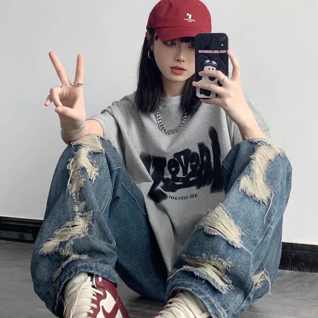 Áo Thun Áo Phông Tay Lỡ Ldevey Unisex From rộng KL Unisex