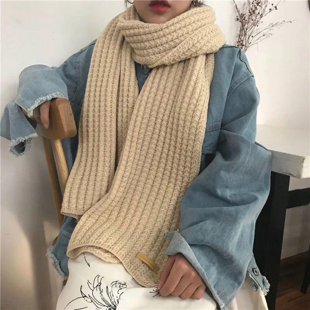 Khăn Choàng Cổ Chất Liệu Len Dày Dặn Ấm Áp Thời Trang Vintage Cho Nữ