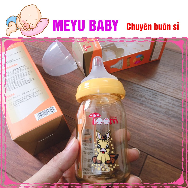 Bình sữa cổ rộng Toom ppsu tặng núm ty 160 và 240ml