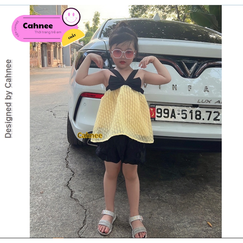 Áo Nơ Cho Bé Gái màu sắc xinh xắn