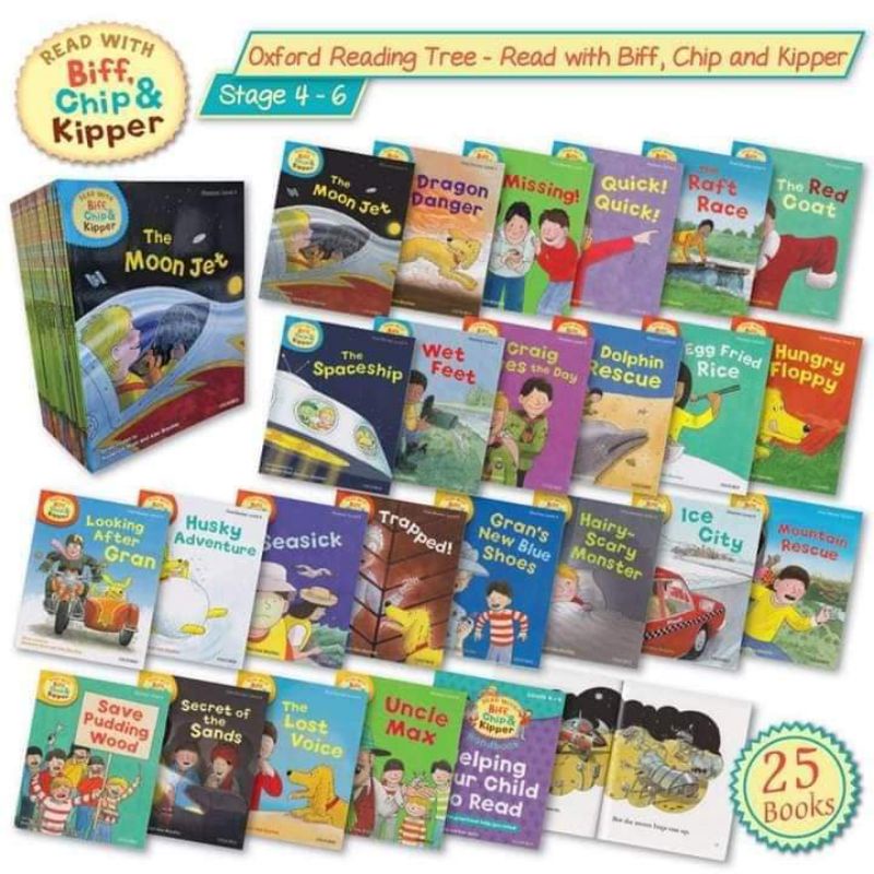 READ WITH BIFF, CHIP AND KIPPER LEVEL 4-6