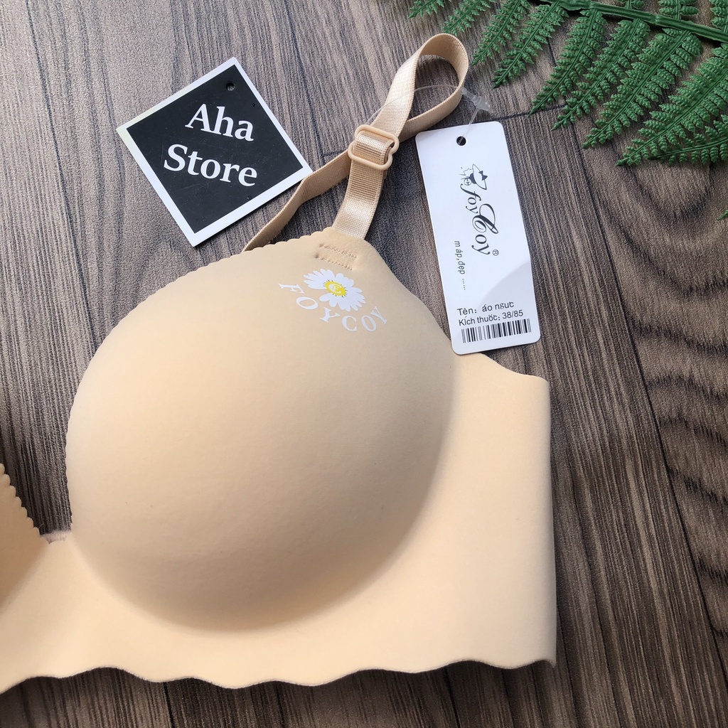 Áo lót nữ su đúc hoa cúc đệm vừa 3 cm nâng ngực bàn tay, chống xệ YiOn Underwear AS03