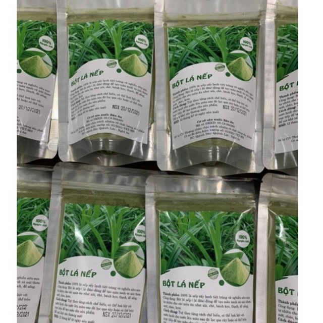 Bột lá nếp sấy lạnh tạo màu thực phẩm 100gr