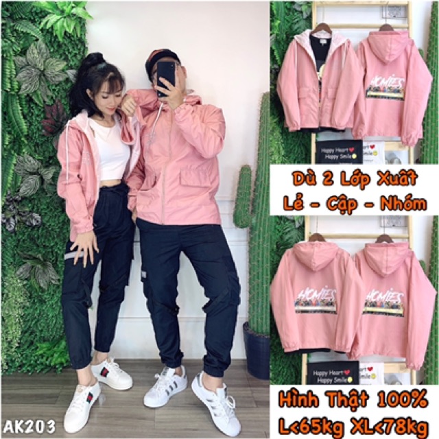 🎆𝐃𝐮̀ 𝟐 𝐋𝐨̛́𝐩🎆 203 Áo Khoác Dù Hồng Ho.mie.s (2Lớp) Siêu Đẹp (Video,Hình Thật) | BigBuy360 - bigbuy360.vn